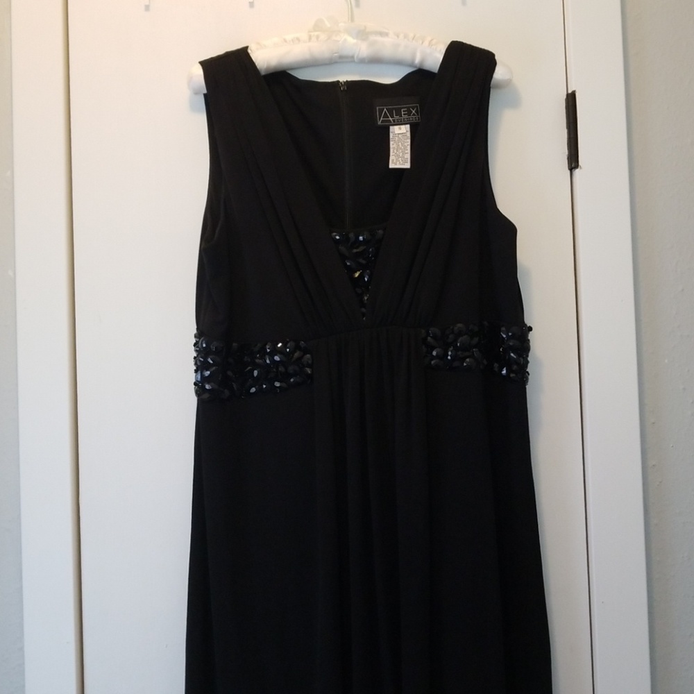 Black formal evening gown